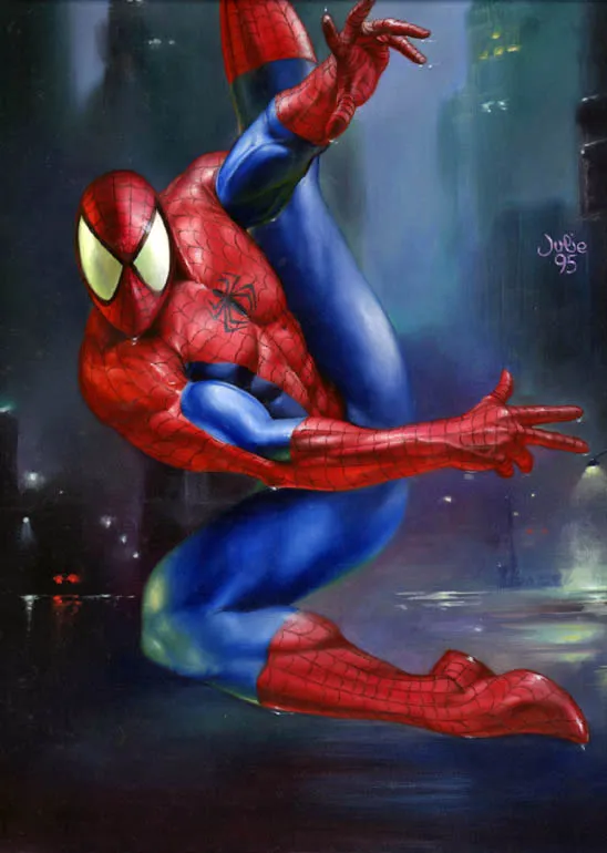 Spidey In The Rain